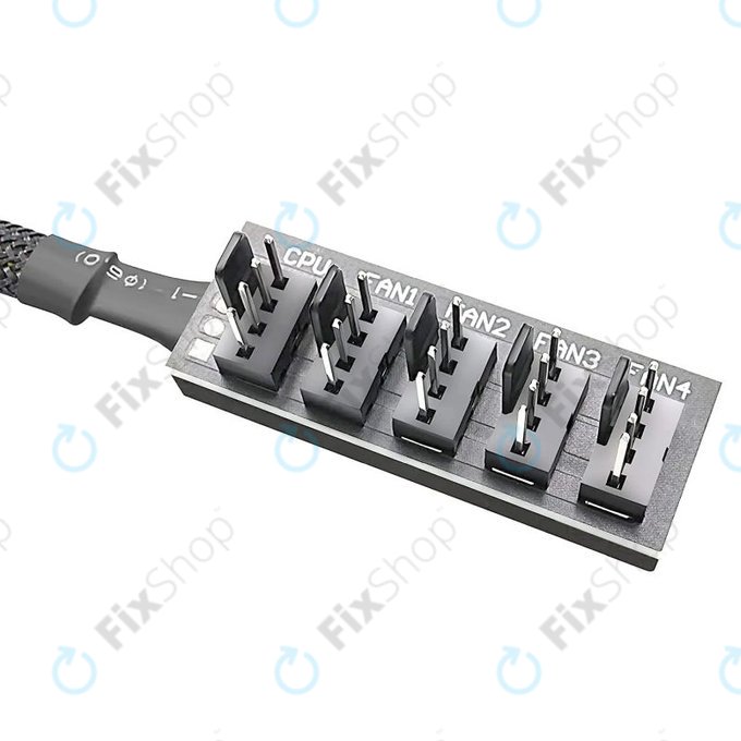 Hub PWM pour ventilateurs, 4 broches, 5 ports