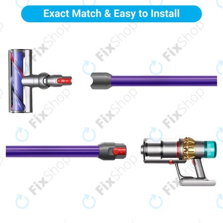 Dyson V12 - Tube d'aspiration (Pourpre)