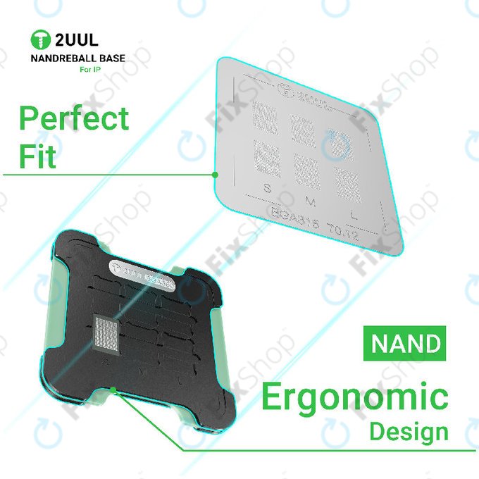 Base magnétique double face pour rebillage NAND, 2UUL BH16