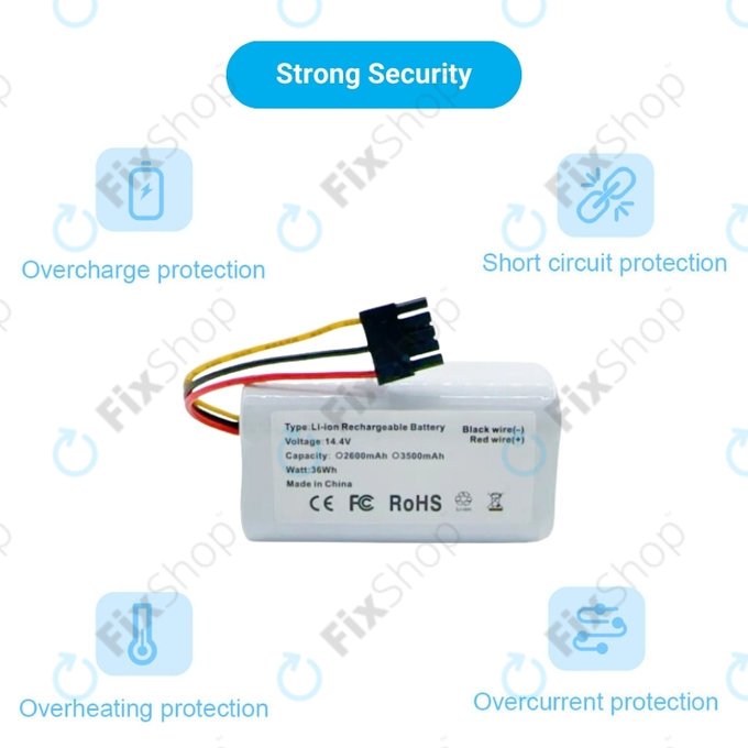 Xioami Mi Robot Vacuum Mop 2 Lite, E10 - Batterie N011-4S1P Li-Ion 14.4V 2600mAh