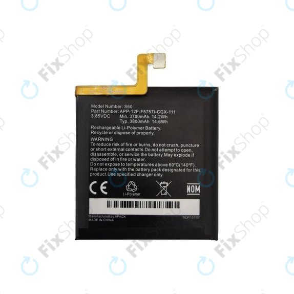 Caterpillar CAT S60 - Batterie 1ICP7/57/57 3800mAh