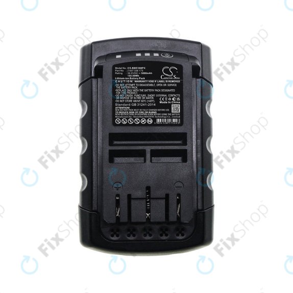Batterie pour Bosch Rotak 32li, 37li, 43li, Easyrotak 36-550, 5000mAh, Li-Ion, 36V, 2 607 336 173, HQ