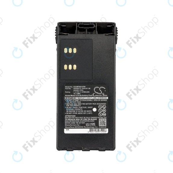 Batterie pour Motorola GP, HT, MTX, Pro-series, 2100mAh, Ni-MH, 7.2V, HNN9013, HQ