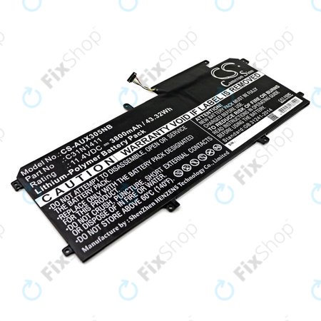 Batterie pour Asus Zenbook UX305, 3800mAh, Li-Pol, 11.4V, C31N1411, HQ
