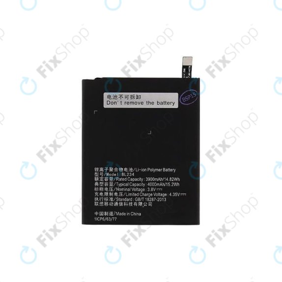 Lenovo VIBE P1ma40 mini, A5000, P70 - Batterie BL234, 4000mAh