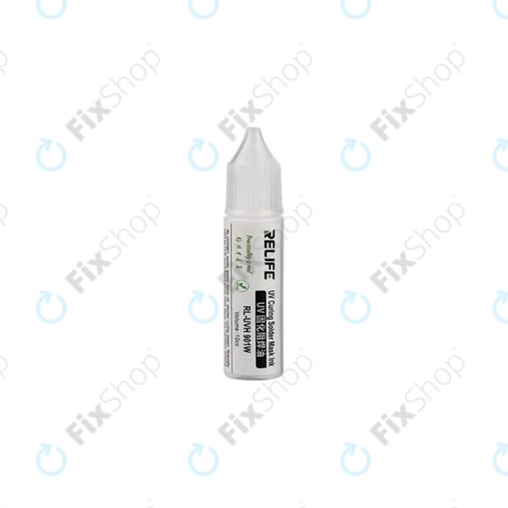 Relife RL-UVH901W - Masque de soudure durcissable par UV - 10ml (Blanc)