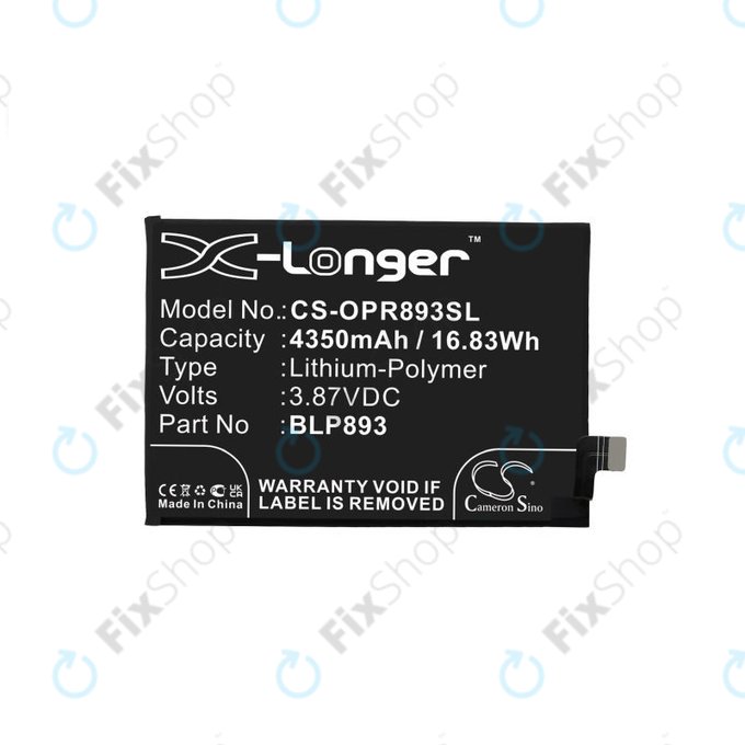 Realme GT 2 Pro 5G, GT Neo 2 5G - Batterie BLP887 2150mAh HQ