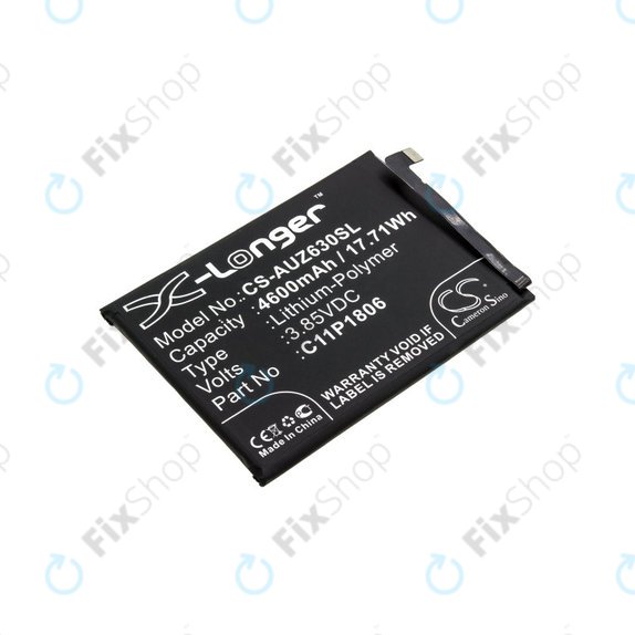 Batterie pour Asus Zenfone 6 2019, 4600mAh, Li-Pol, 3.85V, C11P1806, HQ
