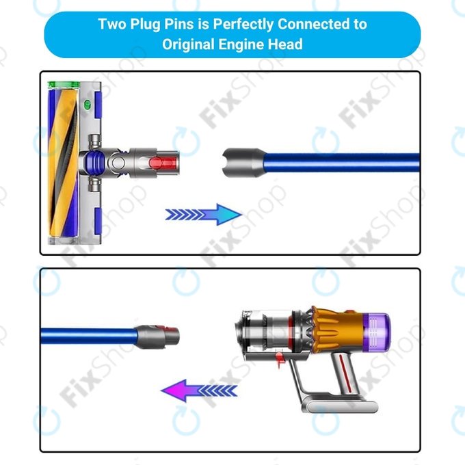 Dyson V12 - Tube d'aspiration (Bleu)