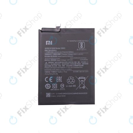 Xiaomi Redmi Note 9 Pro - Batterie BN53 5020mAh - 46020000181G Genuine Service Pack