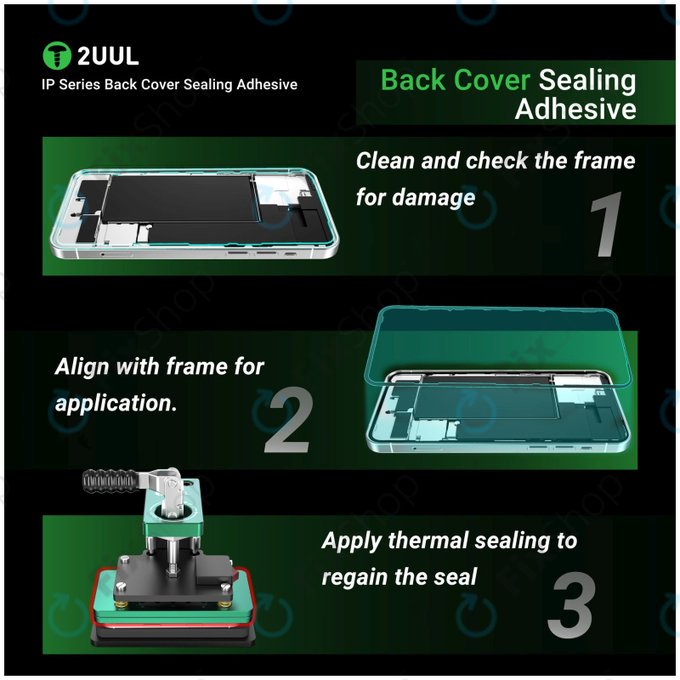 Adhésif d’étanchéité vitre arrière pour iPhone 17 Pro Max, 2UUL BA17PM, (5pcs)