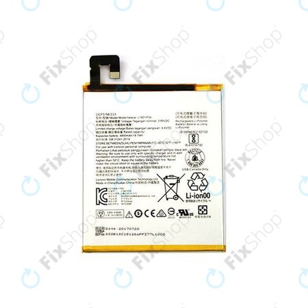 Lenovo Tab 4 8 TB-8704F - Batterie 4850mAh L16D1P34, L20D1P31