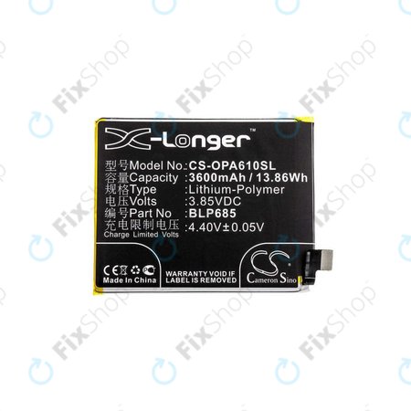 OnePlus 6T A6010 A6013, 7 GM1901 GM1903 - Batterie BLP685, 3600mAh HQ