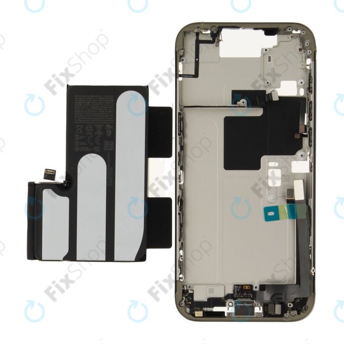 Cadre central avec batterie pour iPhone 16 Pro Max | Natural Titanium | ZD076-00696 | Genuine Apple