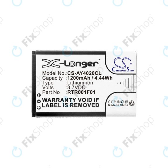 Batterie pour Alcatel 8232, 1200mAh, Li-Ion, 3.7V, RTR001F01, HQ