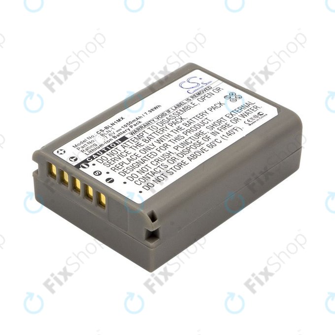 Batterie pour Olympus E-M5, 1050mAh, Li-Ion, 7.6V, BLN-1, HQ