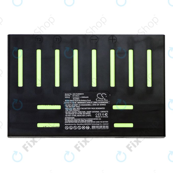 Batterie pour Proscenic 902 Nono, Pro Coco, Robojet Air, 2500mAh, Ni-MH, 14.4V, E718074, HQ