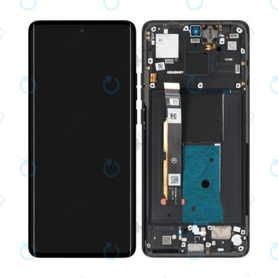 Motorola Edge 40 - Écran LCD + Écran Tactile + Cadre (Noir Eclipse) - 5D68C22670 Pack de Service d'Origine