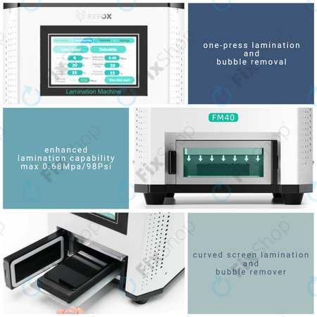 Refox FM40 - Machine de Laminage d'Écran LCD 3en1