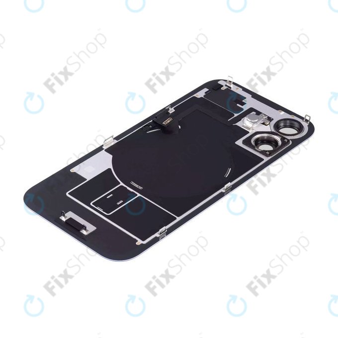 Apple iPhone 16 Plus - Verre de la coque arriere + Verre de caméra + Plaque en métal + Aimants MagSafe (Ultramarine)
