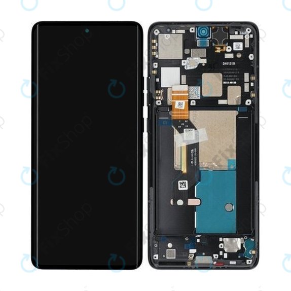 Motorola Edge 50 Pro - Écran LCD + Écran Tactile + Cadre (Black Beauty) - 5D68C24092, 5D68C24322 Genuine Service Pack