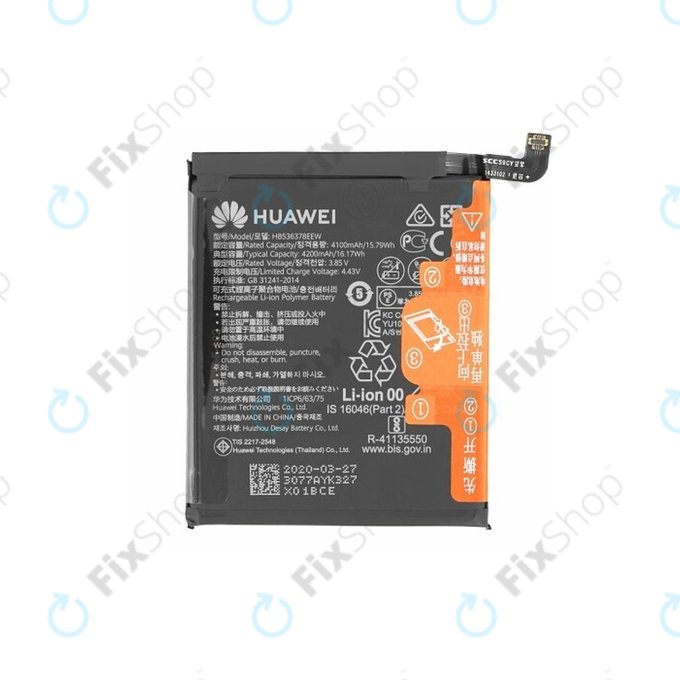 Huawei P40 Pro - Batterie HB536378EEW 4200mAh - 02353MET