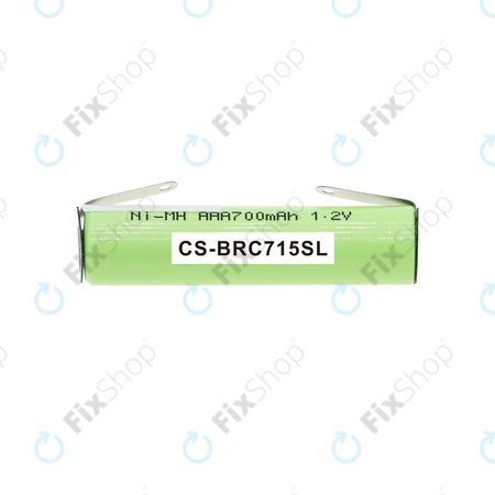 Batterie pour Philips Norelco QC5055, Braun FreeControl 1715, 700mAh, Ni-MH, 1.2V, 4HGAE-LFU, HQ