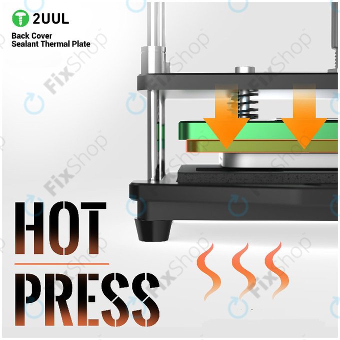 Plaque de pressage thermique pour vitre arrière, 2UUL DA68, 2 pcs/pack