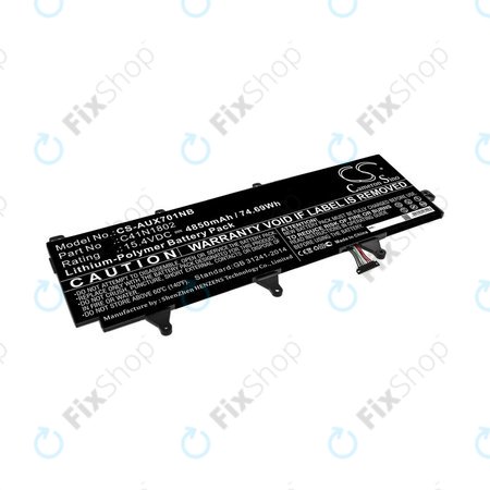Batterie pour Asus Zephyrus Gx701, Rog Zephyrus S Gx701, Rog Gx701, 4850mAh, Li-Pol, 15.4V, C41N1802, HQ