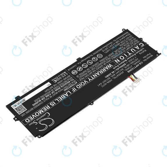 Batterie pour HP Elite X2 1012 G2, 6000mAh, Li-Pol, 7.7V, JI04XL, HQ
