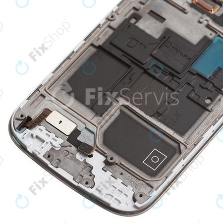 Samsung Galaxy S4 Mini i9195 - Écran LCD + Ecran Tactile + Cadre (White Frost) - GH97-14766B Genuine Service Pack