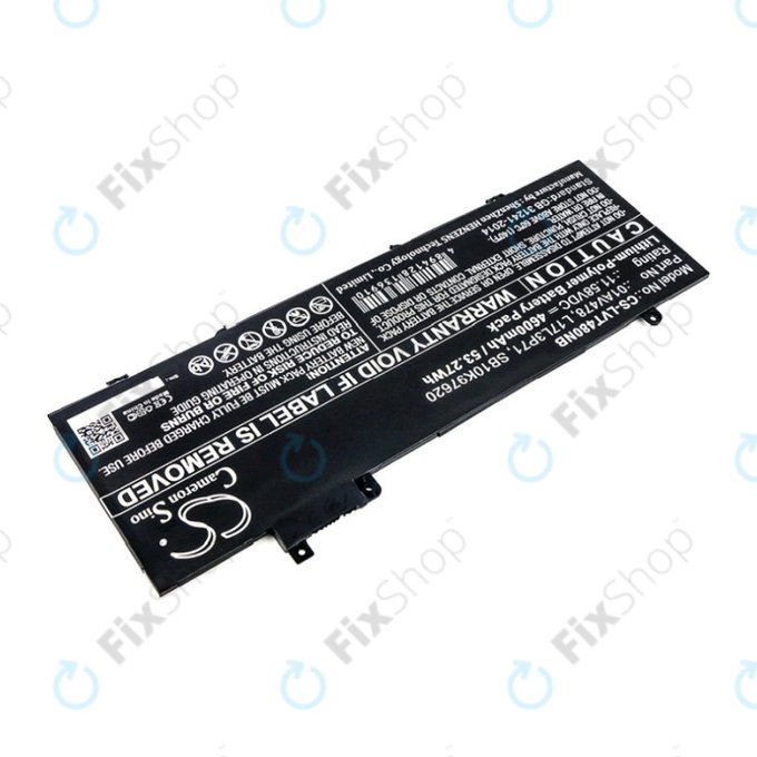 Batterie pour Lenovo ThinkPad T480S, 4600mAh, Li-Pol, 11.58V, 01AV478, HQ