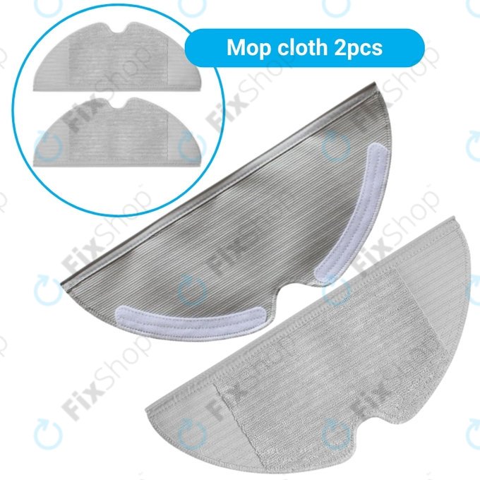 Xiaomi Mi Robot Vacuum Mop (Mijia 1C), 2 (Mijia 2C) 2 Pro+ (Mijia 1T) – Ensemble standard (Blanc)