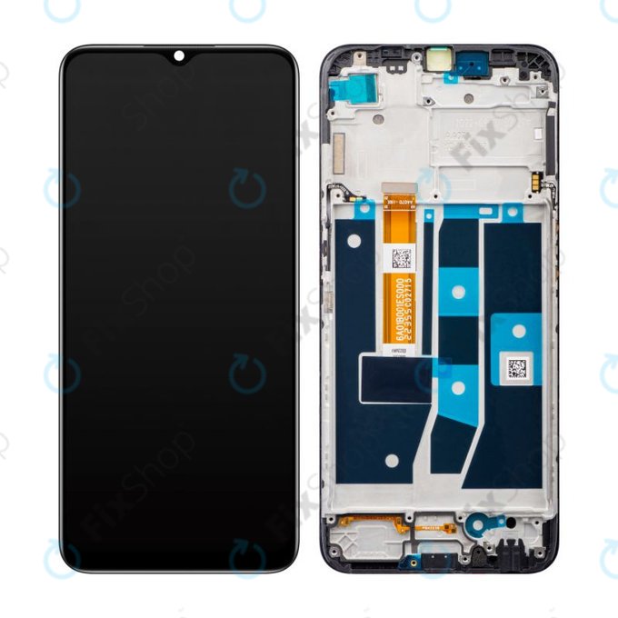 Oppo A54s CPH2273 - Écran LCD + Écran Tactile + Cadre (Noir) - 4908020 Genuine Service Pack