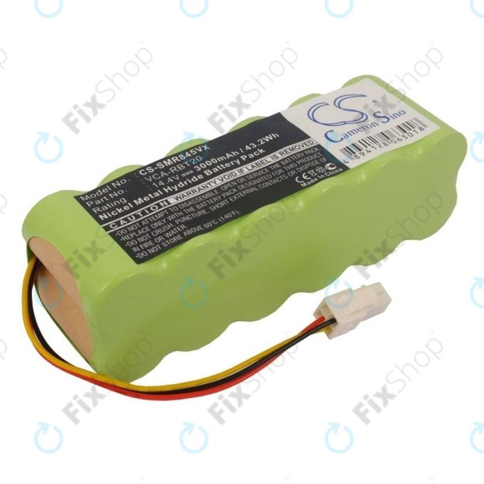 Samsung Navibot SR8840, SR8895, VCR8845 - Batterie VCA-RBT20 Ni-MH 14.4V 3000mAh HQ