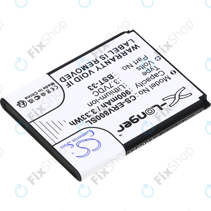 Batterie pour Sony Ericsson W595, K790i, K800i, W850i, W900i, W950i, 900mAh, Li-ion, 3.7V, BST-33, HQ