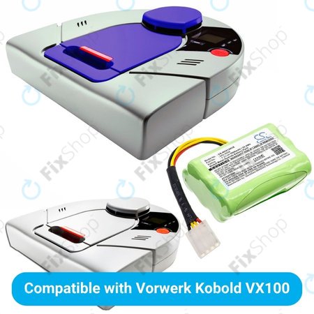Vorwerk Kobold VX100 - Batterie 945-0006 Ni-MH 7.2V 3500mAh HQ