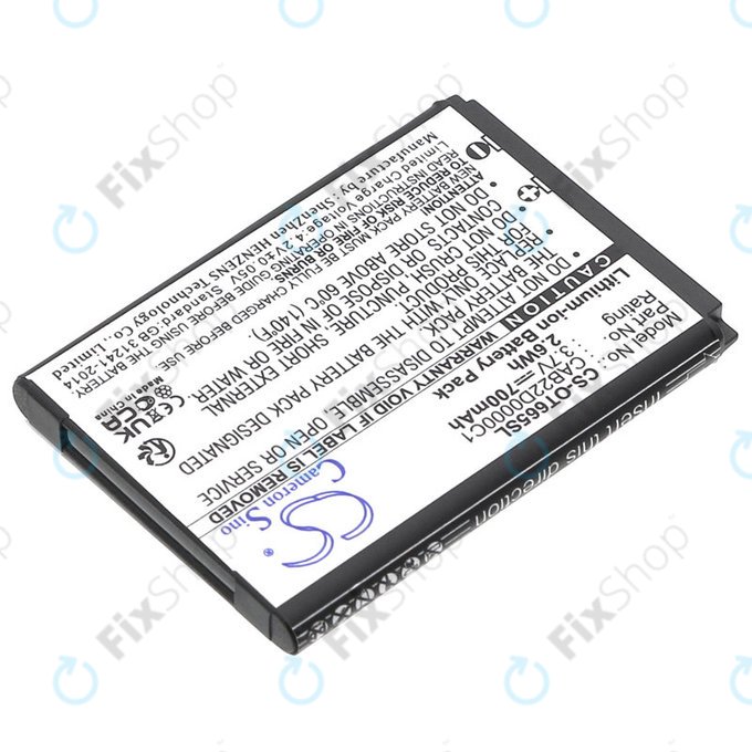 Batterie pour Alcatel One Touch 2010D, 700mAh, Li-ion, 3.7V, CAB22D0000C1, HQ