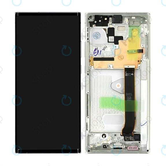 Samsung Galaxy Note 20 Ultra N986B - Écran LCD + Écran Tactile + Cadre (Blanc Mystique) - GH82-23596C, GH82-31461C Genuine Service Pack