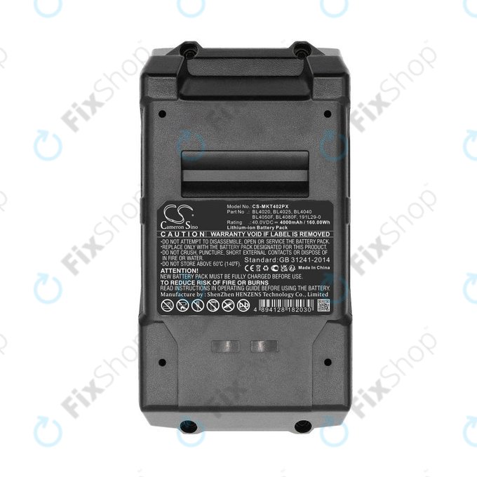 Batterie pour Makita Cf001g, Ga005g, 4000mAh, Li-Ion, 40V, BL4020, HQ