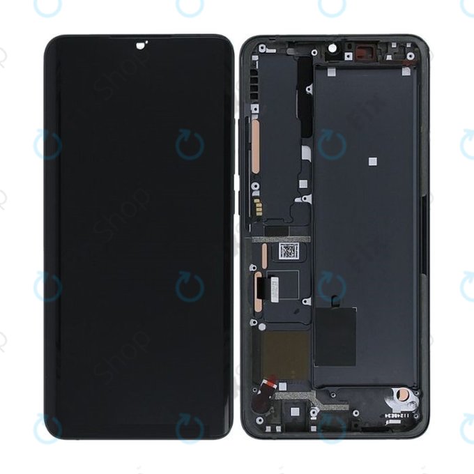 Xiaomi Mi Note 10, Mi Note 10 Pro - Écran LCD + Écran Tactile + Cadre (Noir Minuit) - 56000300F400 Genuine Service Pack