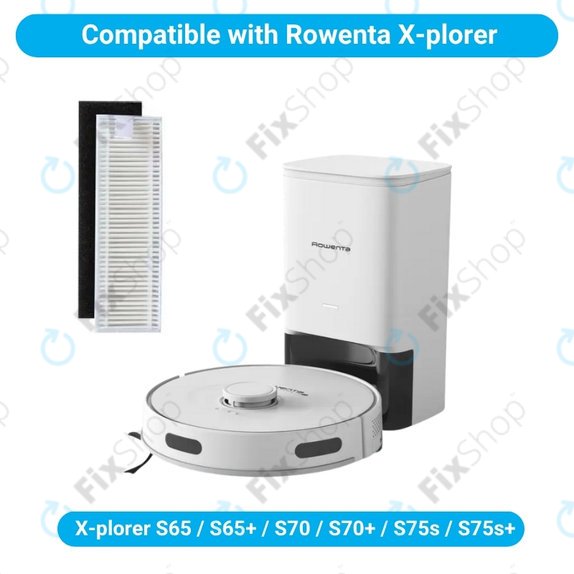Filtre HEPA, 2 pièces pour Rowenta X-plorer S65, S65+, S70, S70+, S75s, S75s+