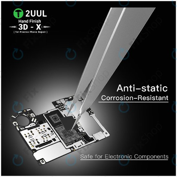 Pincette de précision, finition manuelle 3D-X, 2UUL TW02