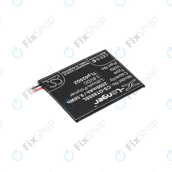 Batterie pour Alcatel One Touch Pixi 8", 2500mAh, Li-Pol, 3.8V, TLp025G2, HQ