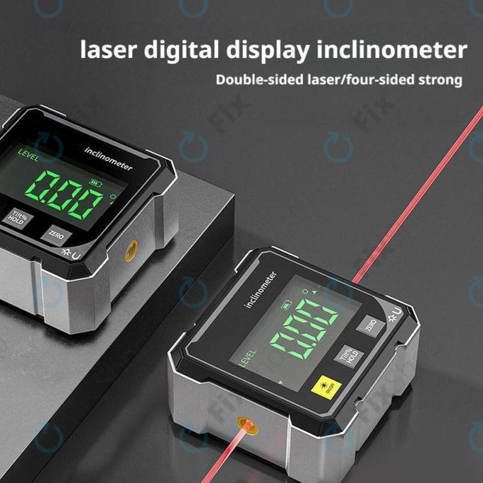 Rapporteur d'angle numérique avec aimant et laser
