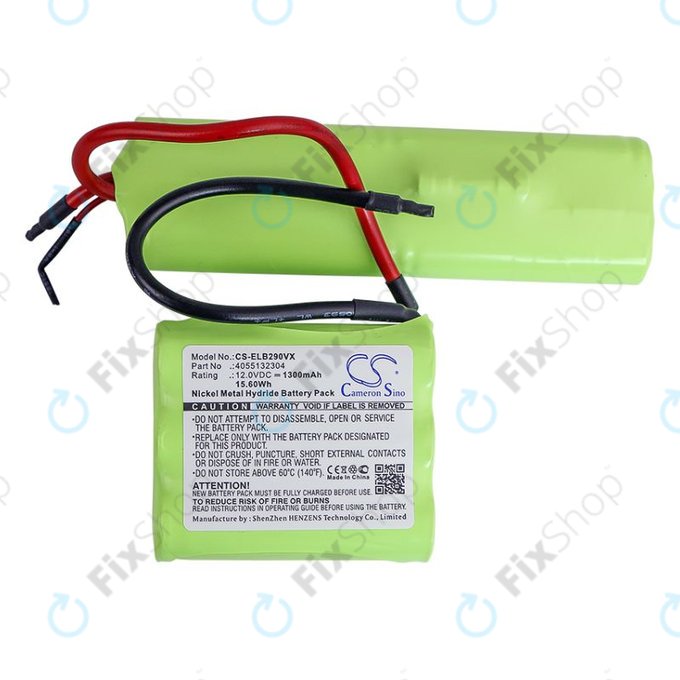 Batterie pour AEG, Electrolux, 1300mAh, Ni-MH, 12V, 4055132304, HQ