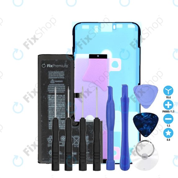 Apple iPhone XS - Batterie 2658mAh FixPremium + Adhésif pour Batterie + Adhésif pour LCD + Kit d'outils - Multipack