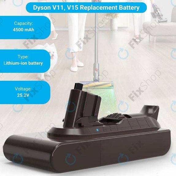 Dyson V11, V15 - Batterie SV15, SV18, 970938-01 Li-Ion 25.2V 4500mAh