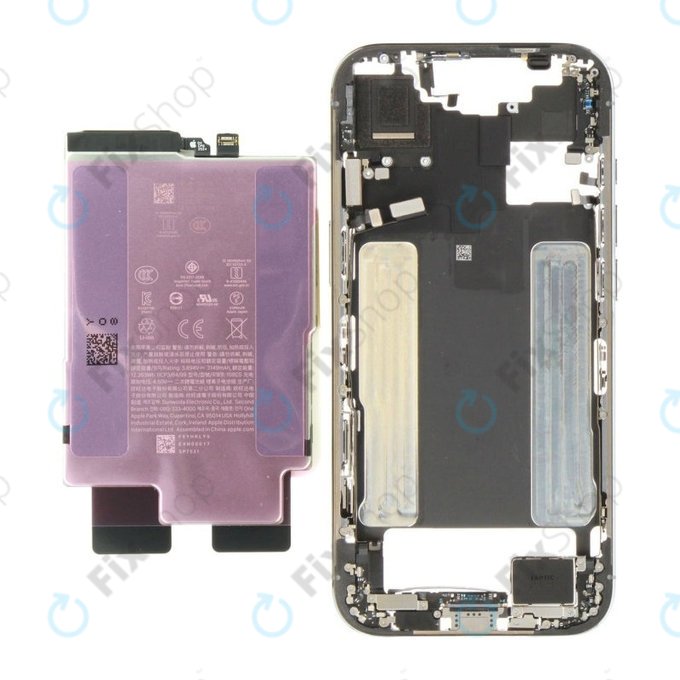 Cadre central avec batterie pour iPhone 17 Air | Light Blue | ZD076-00719 | Genuine Apple
