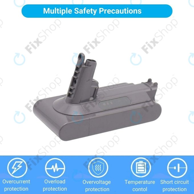 Dyson V10 - Batterie 969352-02, SV12, 206340 Li-Ion 25.2V 3000mAh